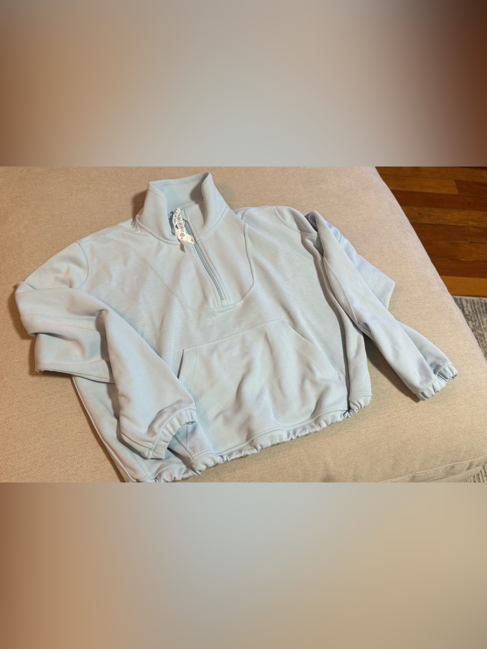 Lululemon Brushed Softstreme Ribbed Half Zip
Powder Blue